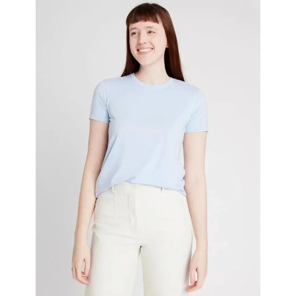 Kit and Ace Soft Crew Neck Apricot Tee
